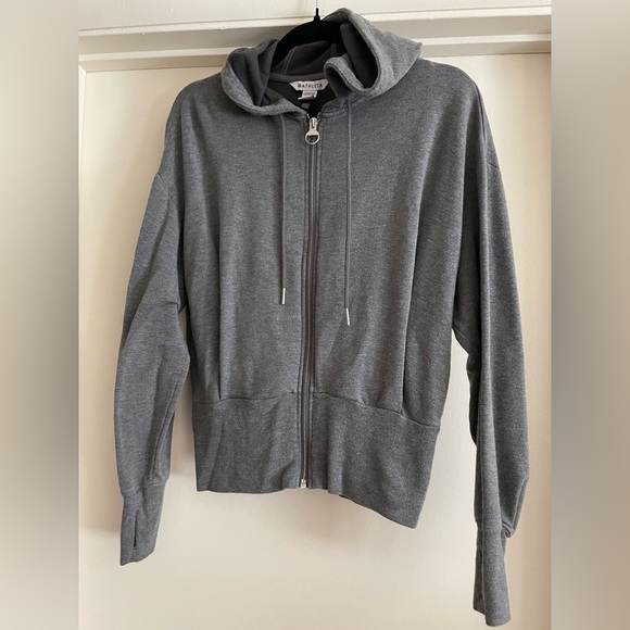 Athleta women’s xs grey zip up hoodie. - Picture 1 of 3